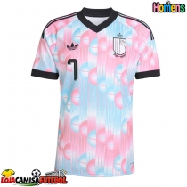 Camisa de Futebol Bélgica Kevin De Bruyne #7 Equipamento Secundário Mundo 2026 Manga Curta